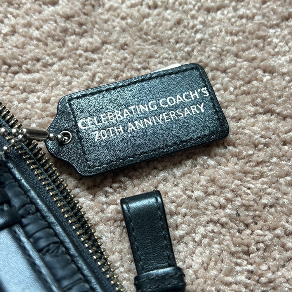 Coach Madison Lindsey black quilted 70th anniversary bag - Picture 10 of 11
